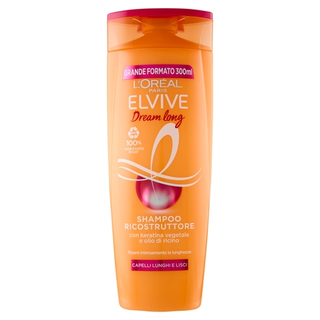 Elvive Dream long Shampoo Ricostruttore, per Capelli Lunghi e Lisci, 300 ml